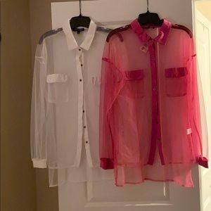 Sheer blouses